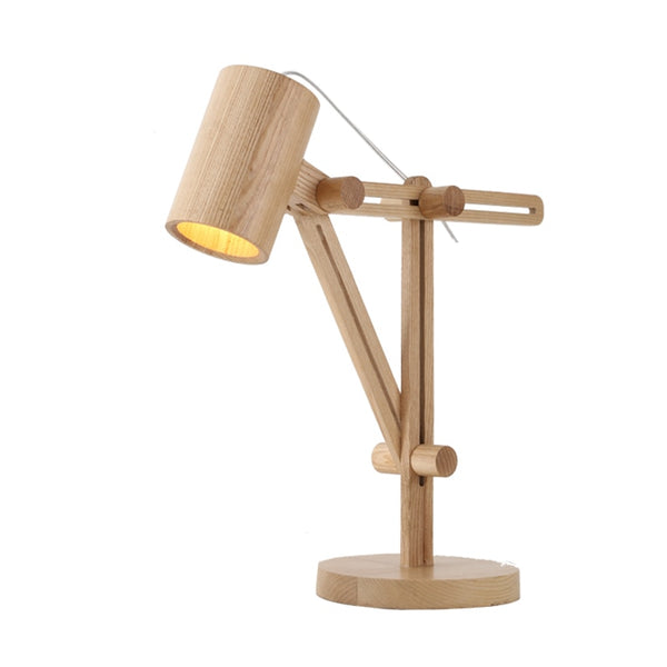 Nordic Wood Table lamp with E27 led lamp