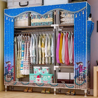 COSTWAY Cloth Wardrobe For clothes Fabric Folding