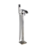 Luxury Bath Tub Sink Faucet Floor Mounted Chrome