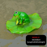 Creative Resin Floating Frogs Statue Outdoor Garden