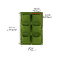 Wall Mount Hanging Planting Bags Home Supplies Multi Pockets