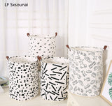Cotton linen Laundry Basket