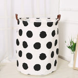 Cotton linen Laundry Basket
