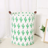 Cotton linen Laundry Basket