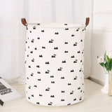 Cotton linen Laundry Basket