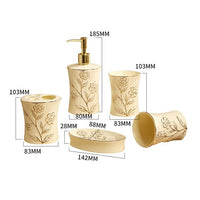 European Ceramic Bathroom Five-piece Bathroom Supplies
