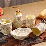 European Ceramic Bathroom Five-piece Bathroom Supplies