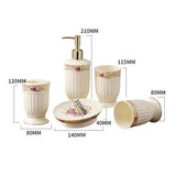 European Ceramic Bathroom Five-piece Bathroom Supplies