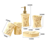 European Ceramic Bathroom Five-piece Bathroom Supplies