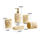 European Ceramic Bathroom Five-piece Bathroom Supplies