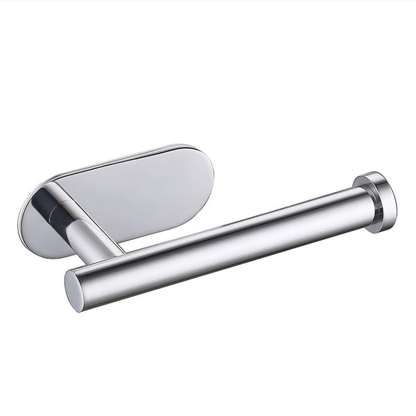 Brushed Nickel Roll Bathroom Toilet Tissue Adhesive Chrome Wall Mount